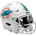 Helmets, Mid Size Helmets: Miami Dolphins Mid Sized SpeedFlex Helmet <B>NEW</B>