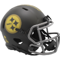 Helmets, Mini Helmets: Pittsburgh Steelers NFL Mini Speed Football Helmet <B>SALUTE TO SERVICE 4</...
