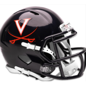 Virginia Cavaliers NCAA Mini Speed Football Helmet <i>V-Saber</i>