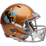 West Virginia Mountaineers Speed Replica Football Helmet <B>Gold Throwback</B>