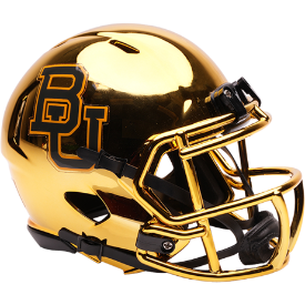 Baylor Bears NCAA Mini Speed Football Helmet <B>Chrome<B>