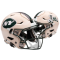 Helmets, Mini Helmets: New York Jets Speed Mini Football Helmet <B>RETRO</B>