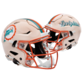 Helmets, Mini Helmets: Miami Dolphins Speed Mini Football Helmet <B>RETRO</B>