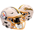 Helmets, Full Size Helmet: Pittsburgh Steelers Speed Football Helmet <B>RETRO</B>