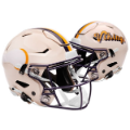 Helmets, Mini Helmets: Minnesota Vikings Speed Mini Football Helmet <B>RETRO</B>