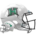 Helmets, Mini Helmets: Hawaii Warriors NCAA Mini Speed Football Helmet <B>White</B>