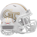Helmets, Mini Helmets: Georgia Tech Yellow Jackets NCAA Mini Speed Football Helmet <B>Flat White</...