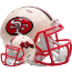 San Francisco 49ers Speed Mini Football Helmet <B>RETRO</B>
