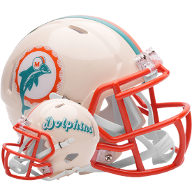 Miami Dolphins Speed Mini Football Helmet <B>RETRO</B>