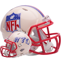Helmets, Mini Helmets: NFL Shield Speed Mini Football Helmet <B>RETRO</B>