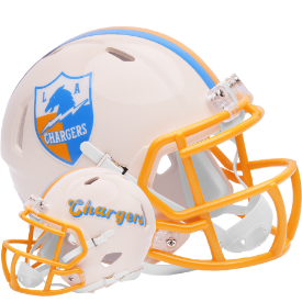 Los Angeles Chargers Speed Mini Football Helmet <B>RETRO</B>