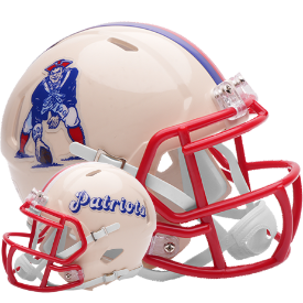 New England Patriots Speed Mini Football Helmet <B>RETRO</B>