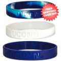 Tailgating, Fan Gear: Connecticut Huskies Rubber Wristbands 3 Pack