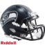 Seattle Seahawks NFL Mini Speed Football Helmet <i>Matte Navy</i>