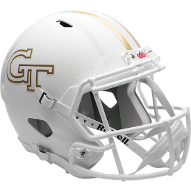 Georgia Tech Yellow Jackets Speed Replica Football Helmet <B>Flat White</B>