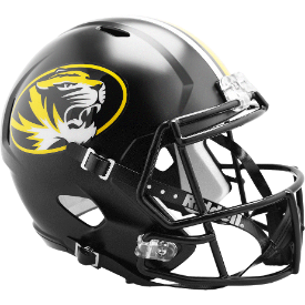 Missouri Tigers Speed Replica Football Helmet <i>Anodized Black</i>