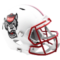 Helmets, Full Size Helmet: North Carolina State Wolfpack Speed Replica Football Helmet <i>White Tuffy<...