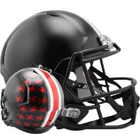 Ohio State Buckeyes Speed Replica Football Helmet <B>Satin Black</B>