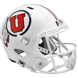 Utah Utes Speed Replica Football Helmet <i>White</i>