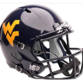 Helmets, Full Size Helmet: West Virginia Mountaineers Speed Replica Football Helmet <i>Glossy Navy</i>