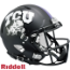 TCU Horned Frogs Speed Football Helmet <B>Matte Black</B>