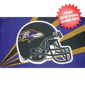Baltimore Ravens Helmet Flag <B>BLOWOUT SALE</B>