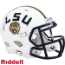 LSU Tigers NCAA Mini Speed Football Helmet <i>White</i>