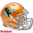 West Virginia Mountaineers NCAA Mini Speed Football Helmet <B>Gold Throwback</B>