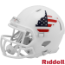 West Virginia Mountaineers NCAA Mini Speed Football Helmet <i>Stars and Stripes</i>
