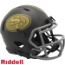 San Francisco 49ers NFL Mini Speed Football Helmet <B>SALUTE TO SERVICE 4 SALE</B>