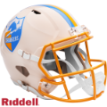Helmets, Full Size Helmet: Los Angeles Chargers Speed Replica Football Helmet <B>RETRO </B>
