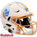 Helmets, Full Size Helmet: Los Angeles Chargers SpeedFlex Football Helmet <B>RETRO</B>