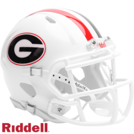 Georgia Bulldogs NCAA Mini Speed Football Helmet <i>White</i>