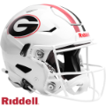 Helmets, Full Size Helmet: Georgia Bulldogs SpeedFlex Football Helmet <i>White</i>