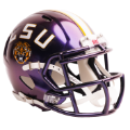 Helmets, Mini Helmets: LSU Tigers NCAA Mini Speed Football Helmet <B>Purple</B>