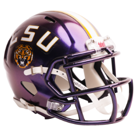 LSU Tigers NCAA Mini Speed Football Helmet <B>Purple</B>
