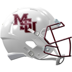 Mississippi State Bulldogs NCAA Mini Speed Football Helmet <i>White</i>