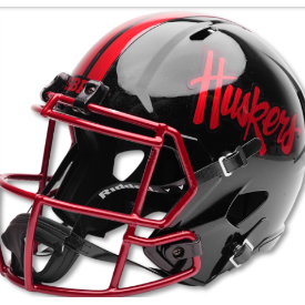 Nebraska Cornhuskers Speed Football Helmet <b>Blackout</b>